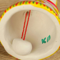 Филимоновская игрушка колокольчик &laquo;Заяц&raquo;