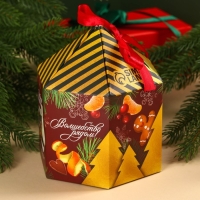 Подарочный набор &laquo;Верь в чудеса&raquo;: чай чёрный, вкус: глинтвейн, 50 г., кружка 300 мл., носки 36 - 39 размер