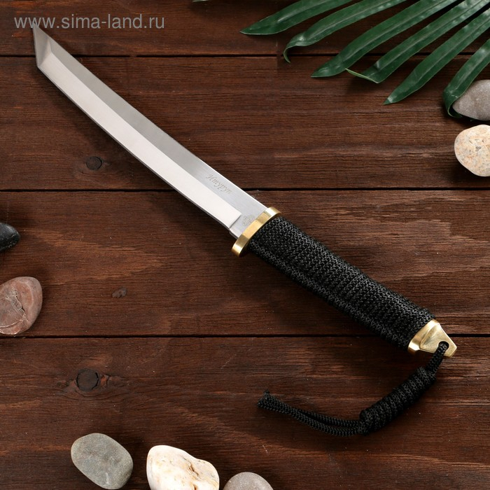 Нож-танто "Итуруп" сталь - 65х13, рукоять - обмотка шнуром, 35 см