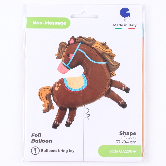 Шар фольгированный 37 Шар фольгированный 37" «Любимая лошадка», фигура
