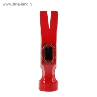 Молоток-гвоздодер ЛОМ, металлическая обрезиненная рукоятка, 225 г