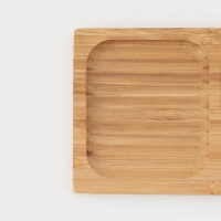 Менажница Striata, 2 секции, 17&times;9,5 см, цвет бежевый