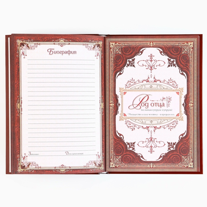 Подарочный набор родословная книга в шкатулке &laquo;Новый год: Дед мороз&raquo;