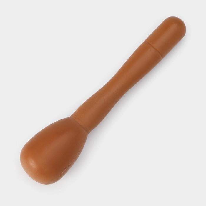 Ступка с пестиком Доляна &laquo;Кирпичный камень&raquo;, 250 мл, 10,5&times;20 см, цвет коричневый