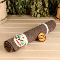 Лежак для бани темный с вышивкой "Все в баню" 150х50 см Лежак для бани темный с вышивкой "Все в баню" 150х50 см