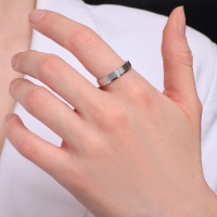 Кольцо XUPING классика мини, цвет серебро, размер 18
