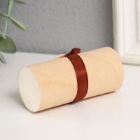 Шкатулка дерево под роспись тубус "Тонкий лист" с пуговкой 3,5х3,5х7,5 см Шкатулка дерево под роспись тубус "Тонкий лист" с пуговкой 3,5х3,5х7,5 см