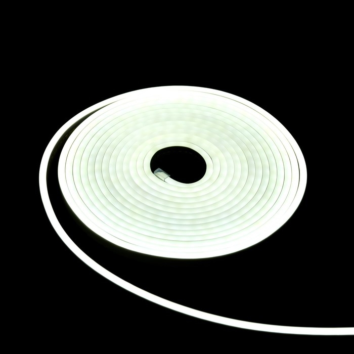 Гибкий неон Luazon Lighting 6 &times; 12 мм, IP65, 50 м, SMD2835, 120 LED/м, 12 В, свечение белое