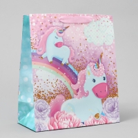 Пакет подарочный ламинированный вертикальный, упаковка, &laquo;Розовые мечты&raquo;, ML 23 х 27 х 11,5 см