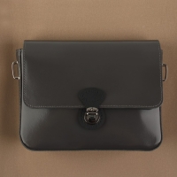 Застёжка для сумки, пришивная, 6 &times; 4 см, цвет чёрный/чёрный никель