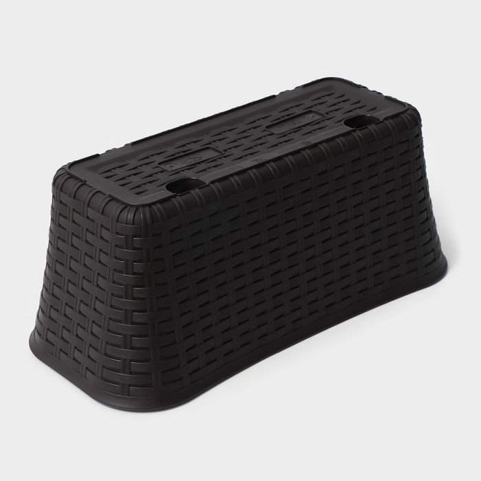 Ящик балконный &laquo;Ротанг&raquo;, 38,5 см, цвет коричневый