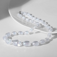 Бусы &laquo;Классика&raquo; овалы на увеличение, цвет радужно-белый, 45 см