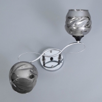 Люстра "Миллениум" 2х60Вт Е27 Хром, чёрный 54х19х23см Люстра "Миллениум" 2х60Вт Е27 Хром, чёрный 54х19х23см