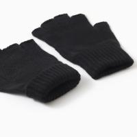 Перчатки (митенки) женские , цвет черный, 18 Перчатки (митенки) женские , цвет черный, 18