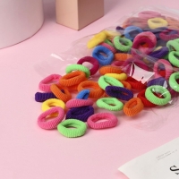 Резинка для волос "Махрушка" (набор 100 шт) классика ассорти Резинка для волос "Махрушка" (набор 100 шт) классика ассорти