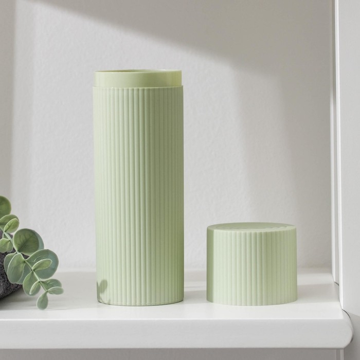 Футляр для зубной щётки и пасты &laquo;Рифлёный&raquo;, 19,2&times;6 см, цвет МИКС