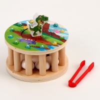 Логический центр 2 в 1 &laquo;Динозаврик и яички&raquo; 14,5 &times; 14,5 &times; 8 см