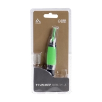Триммер Luazon LTRI-20, для носа/ушей/бровей/бороды, с подсв., 1*ААА (не в компл.), зелёный Триммер Luazon LTRI-20, для носа/ушей/бровей/бороды, с подсв., 1*ААА (не в компл.), зелёный