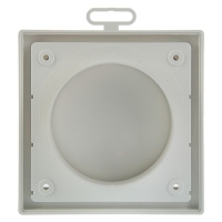 Выход стенной ERA 1515К10ФВ, 150x150 мм, с обратным клапаном, с фланцем d=100 мм, белый