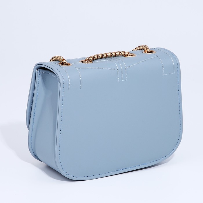 Сумка-мессенджер на клапане, цвет голубой Сумка-мессенджер на клапане, цвет голубой