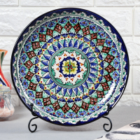 Ляган Риштанская Керамика "Узоры", 28 см, синий Ляган Риштанская Керамика "Узоры", 28 см, синий