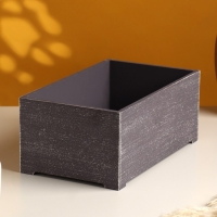 Набор ящиков деревянных "Прованс" 3 в 1 (25х14,5х10; 23х12,5х9; 21х10х8)см графит Набор ящиков деревянных "Прованс" 3 в 1 (25х14,5х10; 23х12,5х9; 21х10х8)см графит