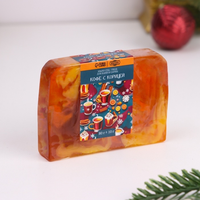 Новый год. Набор мыла 4 шт Новый год. Набор мыла 4 шт "Красное вино, Кофе, Ваниль-овес,мандарин" по 80 г