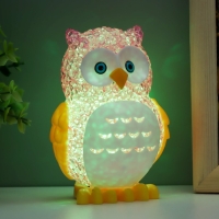 Ночник "Филин" LED RGB от батареек 3хLR44 МИКС 6х7х10см RISALUX