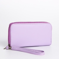 Кошелёк женский на молнии, цвет сиреневый Кошелёк женский на молнии, цвет сиреневый