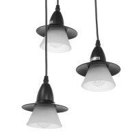 Светильник ЭкономСвет 36081/3 3х40Вт Е27 черный 33х33х75 см