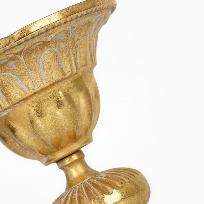 Подсвечник металл «Ярусы» для одной свечи 16 х 16 х 25 см Подсвечник металл «Ярусы» для одной свечи 16 х 16 х 25 см