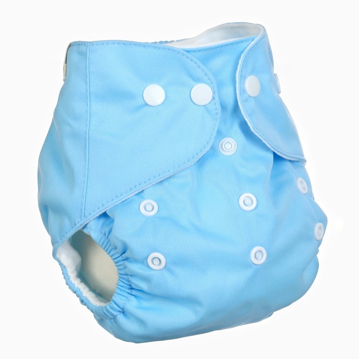 Многоразовый подгузник «Little baby», 3-15 кг, цвет голубой, Крошка Я Многоразовый подгузник «Little baby», 3-15 кг, цвет голубой, Крошка Я