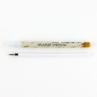 Ручка шариковая синяя паста, пластик софт-тач &laquo;Учителю: Учитель&raquo;, 2 шт, 0.7 мм