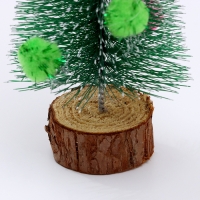 Новогодний декор &laquo;Ёлочка с цветными шарами&raquo;, с текстильными игрушками, на подставке, 7 &times; 7 &times; 15 см