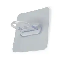 Держатель с клейкой поверхностью ТУНДРА, d=25 мм, 68&times;68 мм, прозрачный