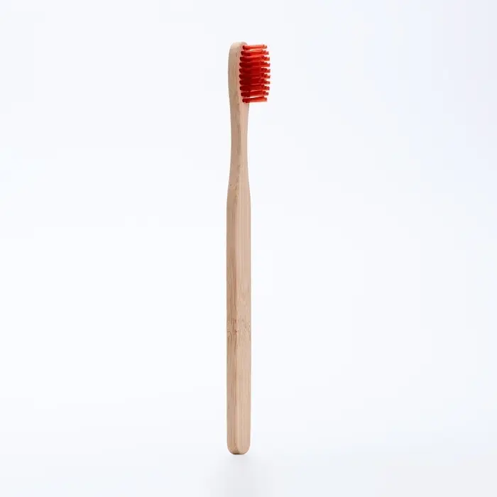 Бамбуковая зубная щётка средней жесткости, микс цветов