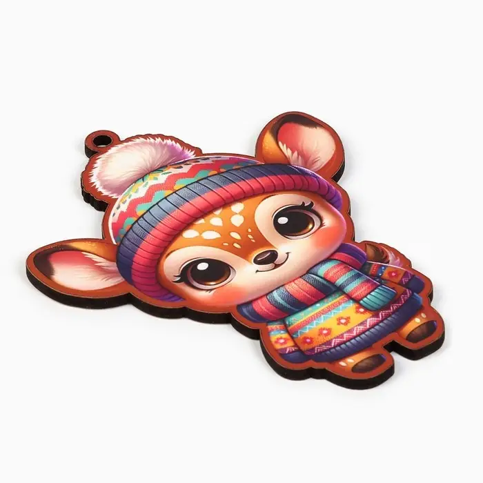 Ёлочная игрушка новогодняя &laquo;Олененок&raquo;, на Новый год, 8 х 10 см