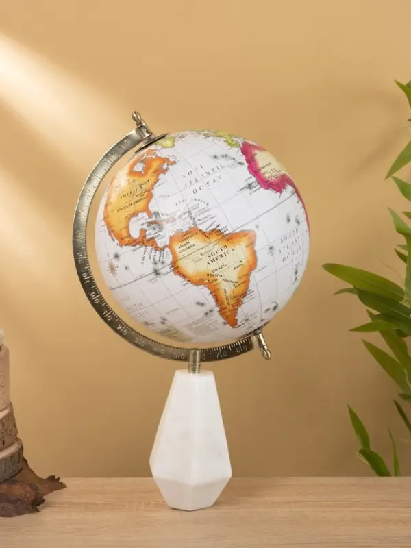Глобус сувенирный 23х20х38 см, подставка мрамор