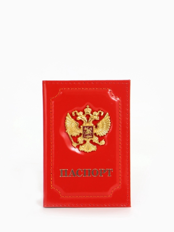 Обложка для паспорта, цвет красный