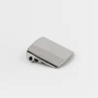 Застёжка для кепки, с люверсом, 2&times;2 см, цвет серебряный