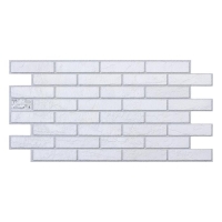 Панель ПВХ кирпич Жемчужный 485х960