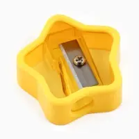 Точилка-звезда, цвет желтый, размер 3,5*3,5см