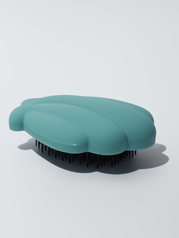 Расчёска массажная «Ракушка», 11×8.5 см, голубая Расчёска массажная «Ракушка», 11×8.5 см, голубая