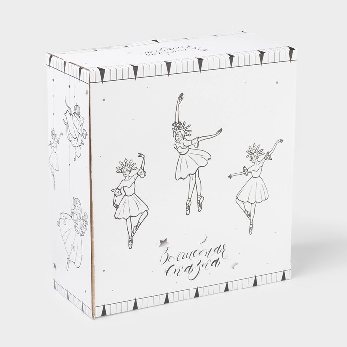 Блинница новогодняя Доляна &laquo;Волшебная сказка&raquo;, d=23 см, керамика, цвет белый