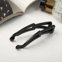 Банан для волос &laquo;Классика&raquo;, геометрия, 10 см, чёрный