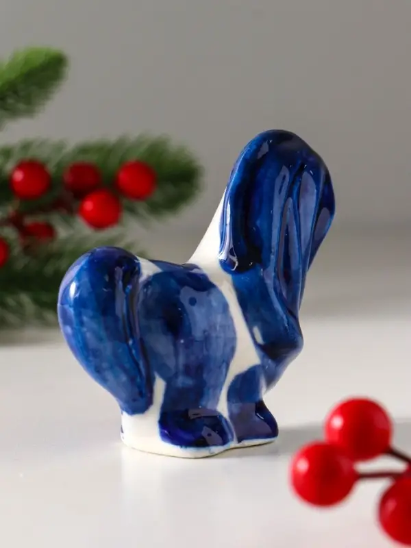 Сувенир "Конь Жаркий",9х5 см, гжель