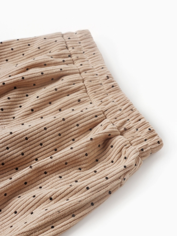 Брюки детские Крошка Я &laquo;Горошек&raquo;, рост 86-92 см, бежевые