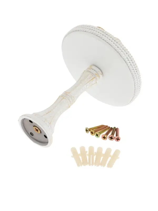 Крючок для штор CAPPIO KS038, d=11 см, цвет белый с золотом, 2 шт