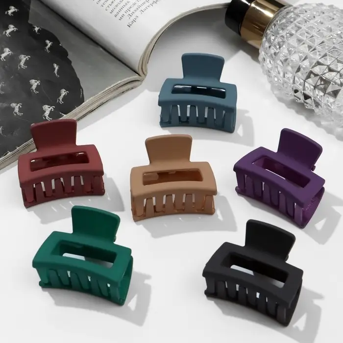 Крабик для волос &laquo;Матовый&raquo;, геометрия мини, 4 см, МИКС