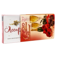 Дизайн №2"С Днем влюбленных !"Набор &laquo;Ассорти&raquo; 125 г АС-4 / ПЕНАЛ